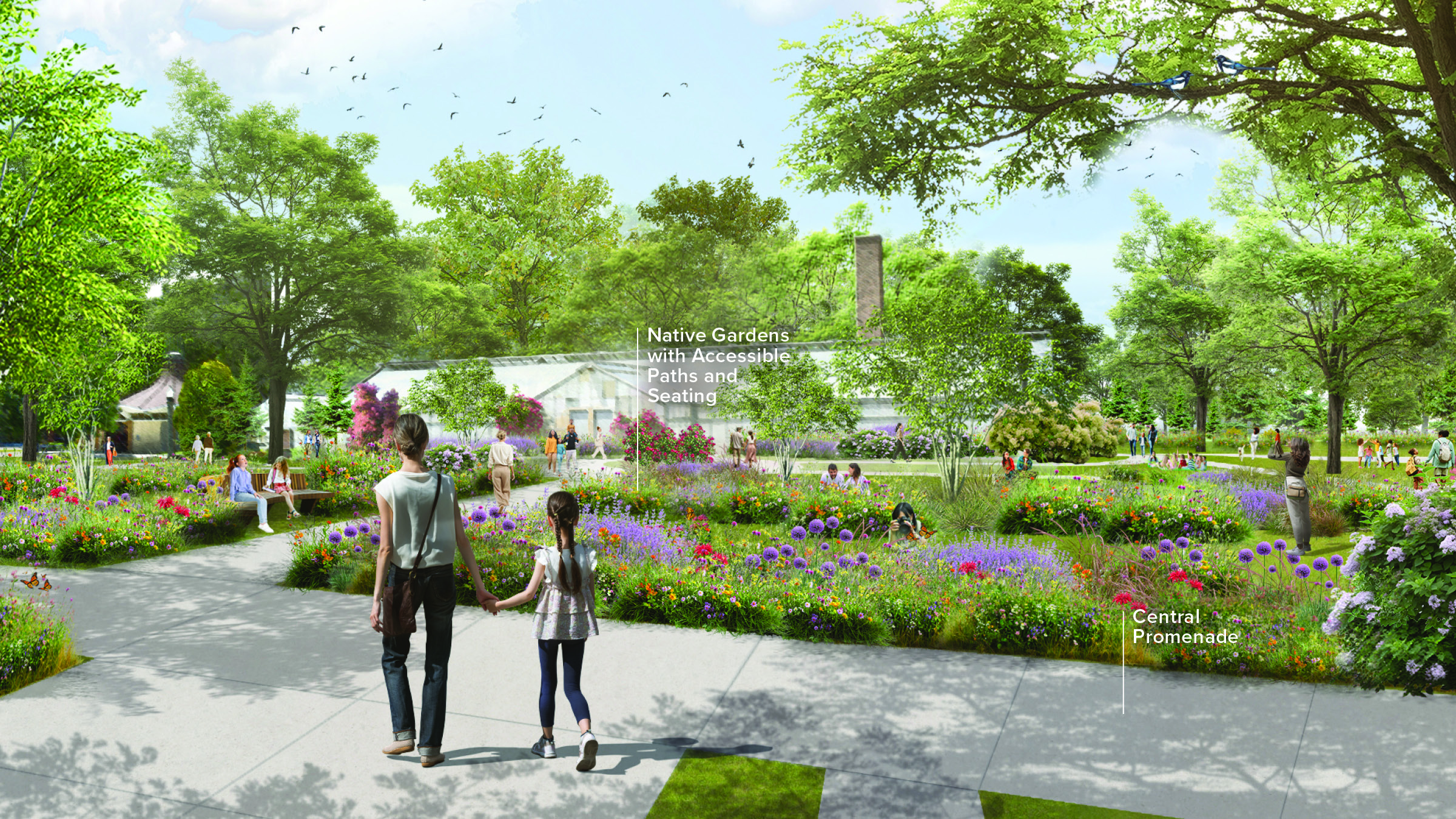 A rendering of a new greenhouse at Liberty Park. It would replace the park's existing one which was built in 1903.