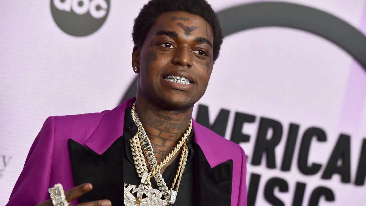 Kodak Black arrives at the American Music Awards on Nov. 20, 2022, at the Microsoft Theater in Los Angeles. The rapper was arrested on a drug trafficking charge in Florida this week.