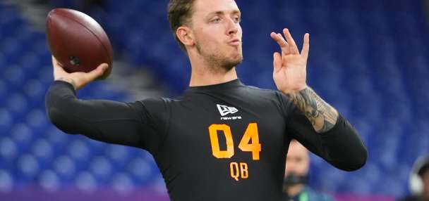 Carson Beck's QB career in college wasn't perfect. He says that can help in adjustment to NFL