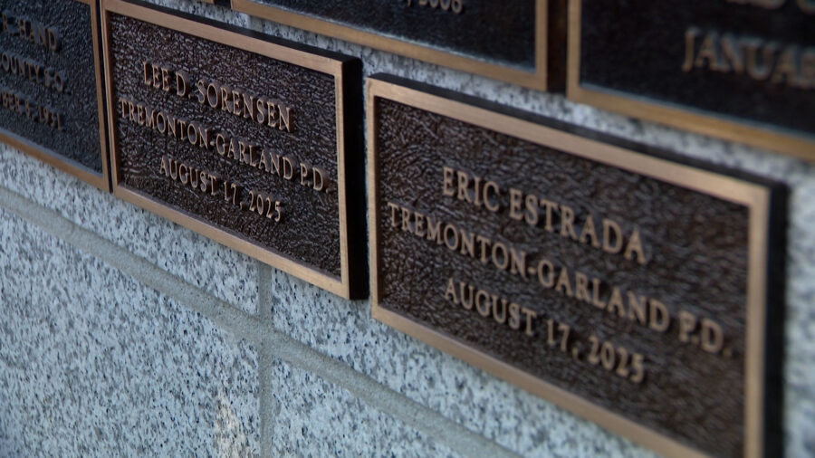 Names of 2 slain northern Utah police officers added to state memorial