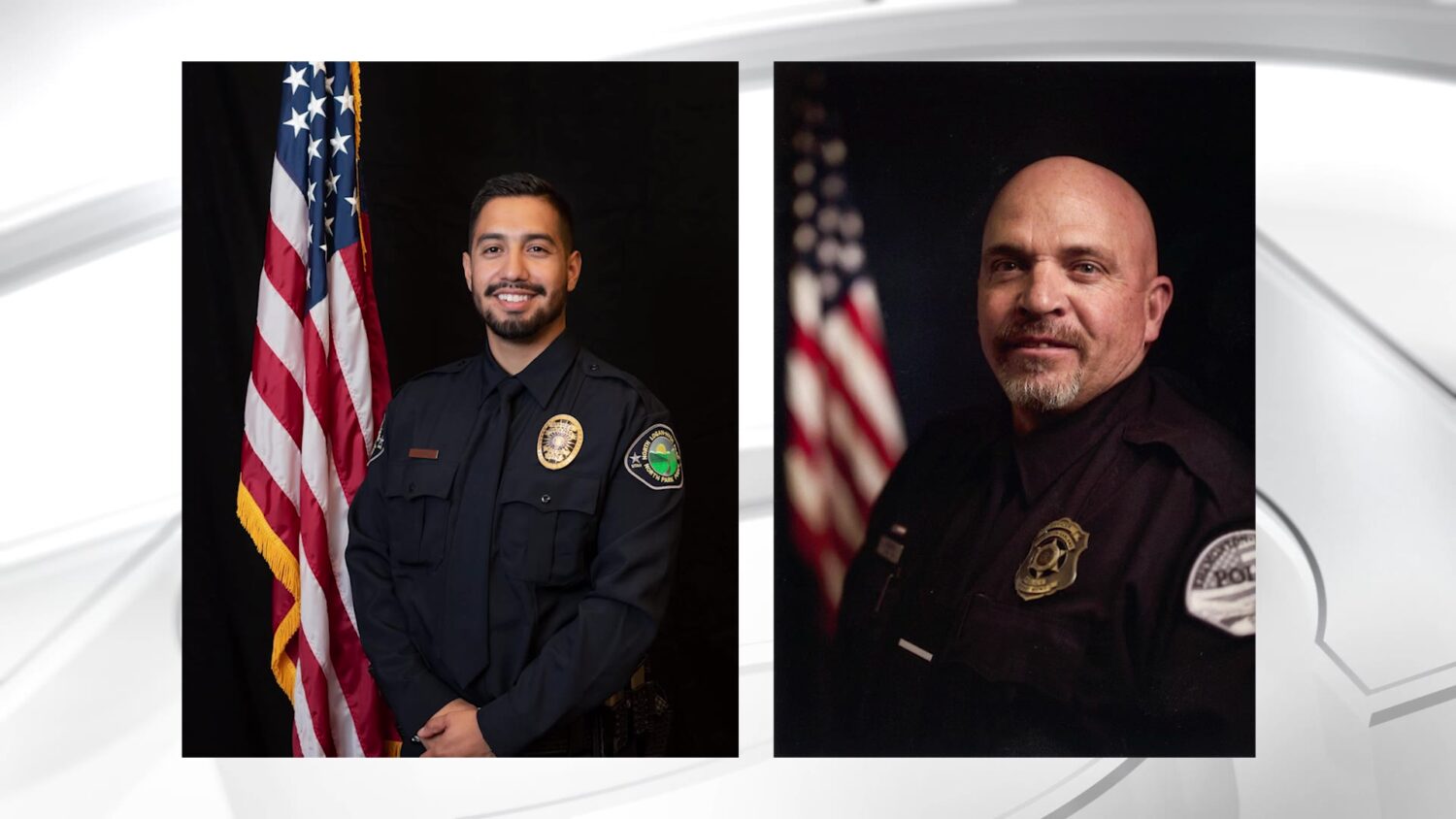 Tremonton-Garland police officer Eric Estrada and Sgt. Lee Sorensen, who were shot and killed responding to a domestic violence call last August in Tremonton. Both men's names were added to the state law enforcement memorial on Thursday.