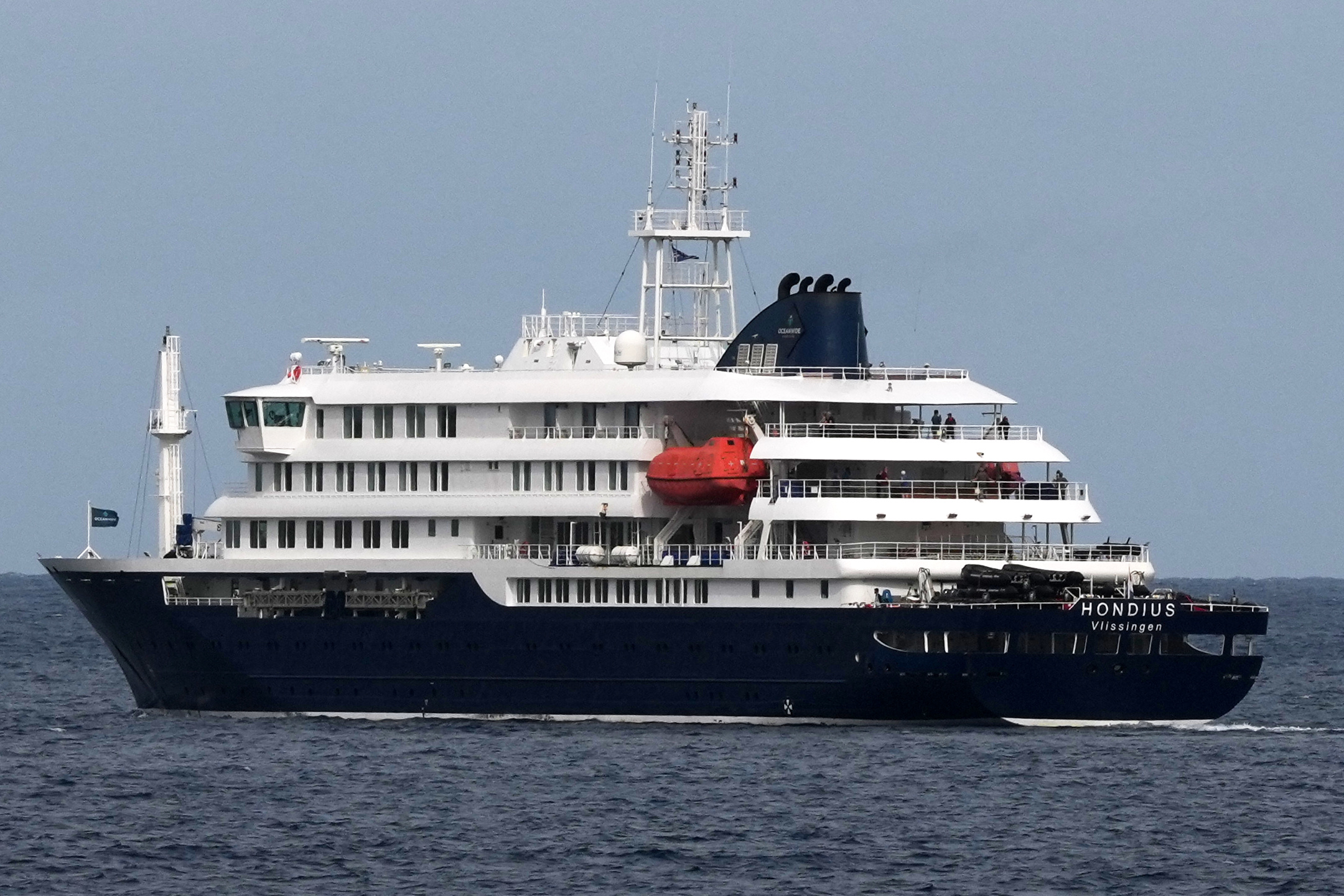 The MV Hondius cruise ship departs Praia, Cape Verde, Wednesday. Spanish authorities are preparing to receive more than 140 passengers and crew members on the hantavirus-stricken vessel on Sunday.