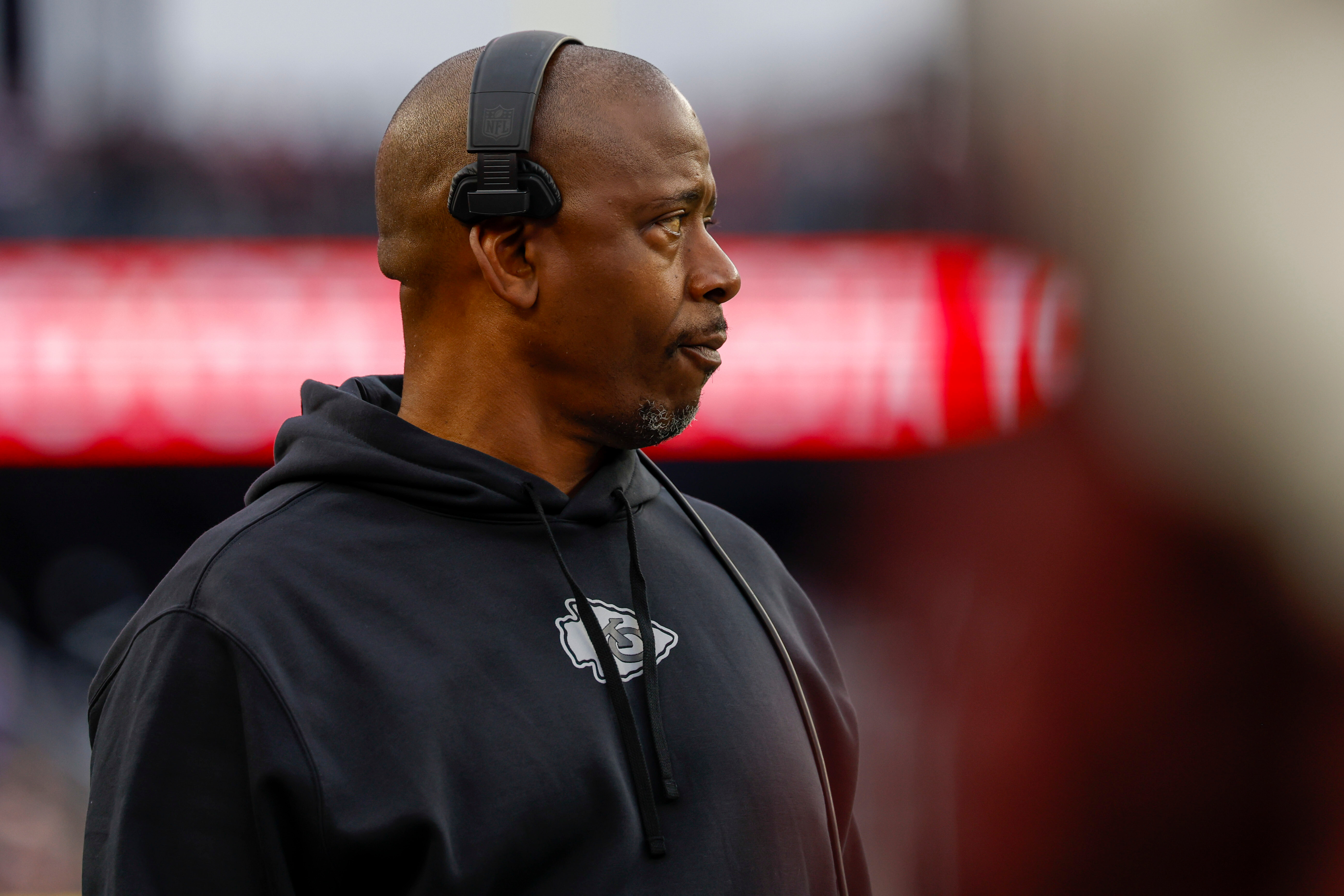 A domestic battery case against Chiefs assistant Dave Merritt is dismissed without prejudice