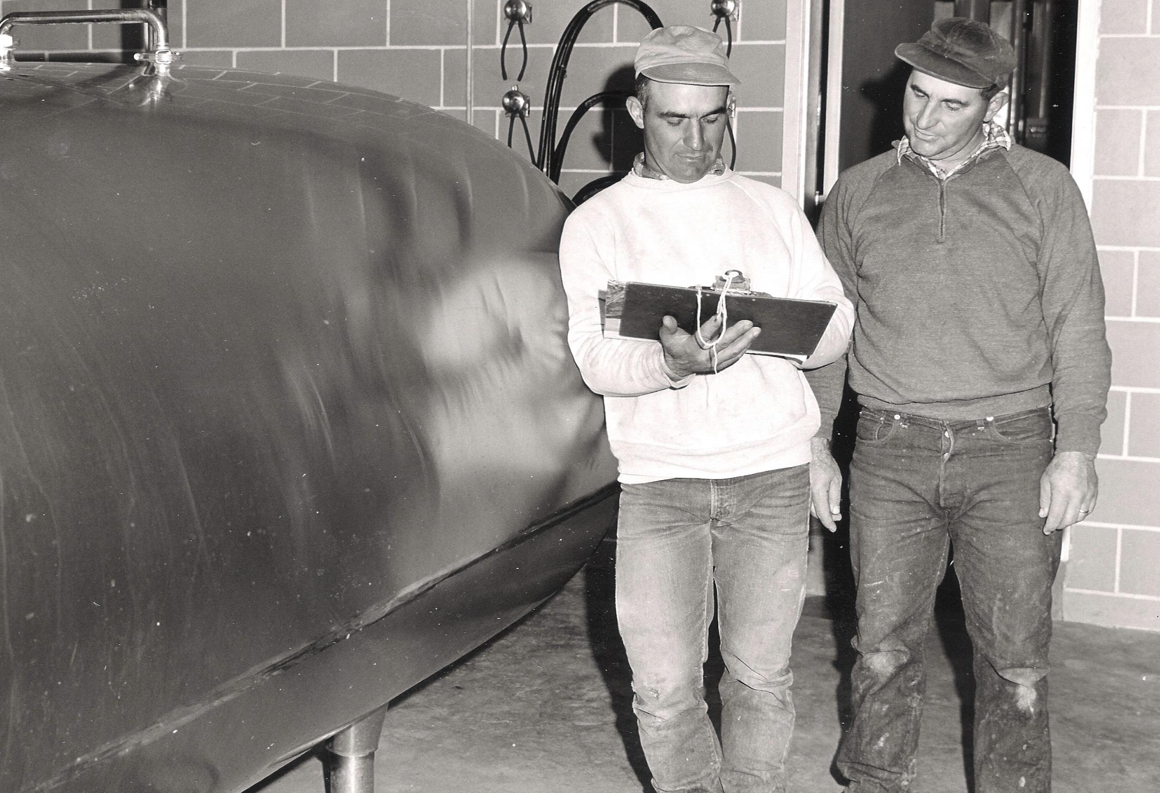 Harry and Jim, the second generation on the farm