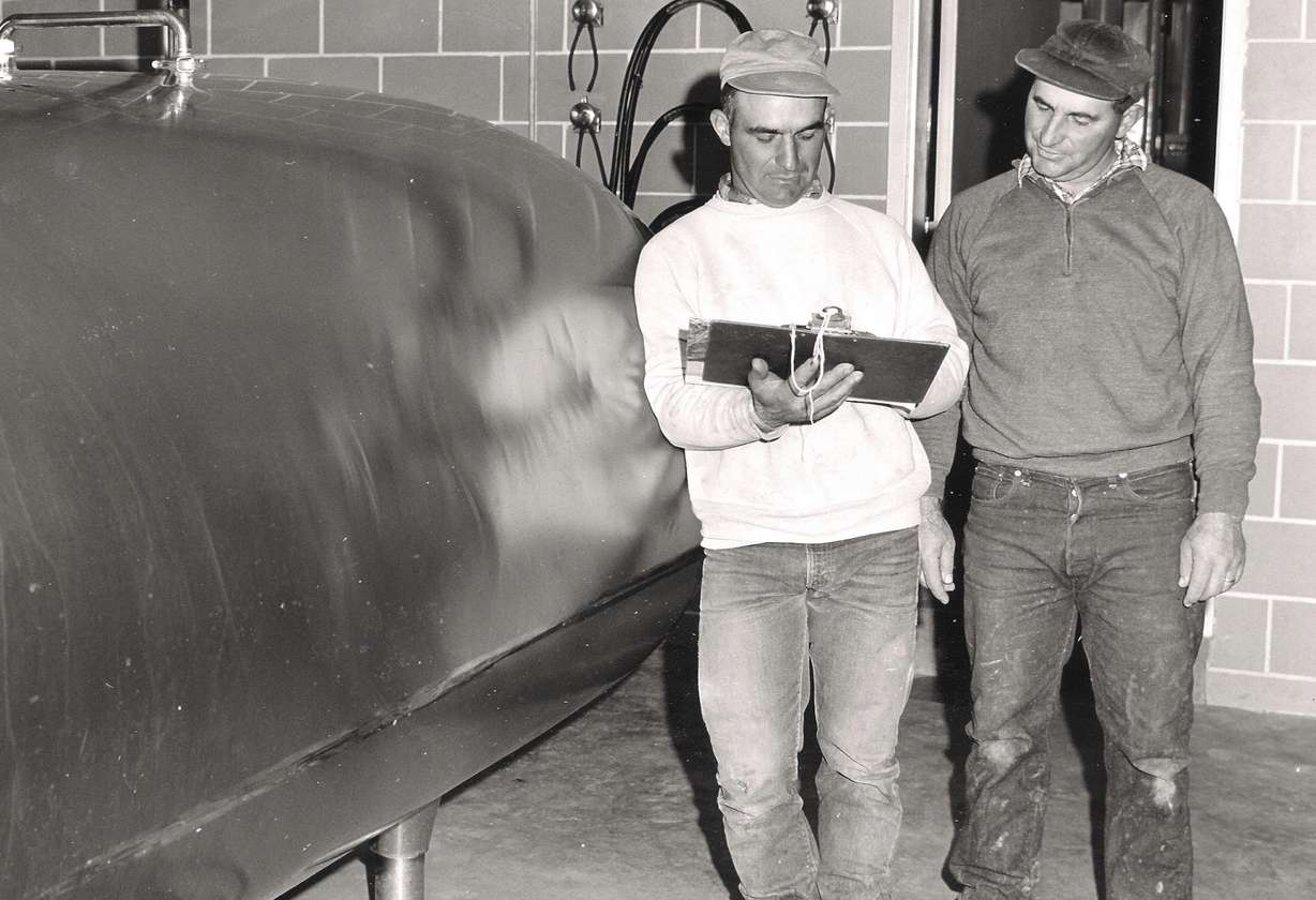 Harry and Jim, the second generation on the farm
