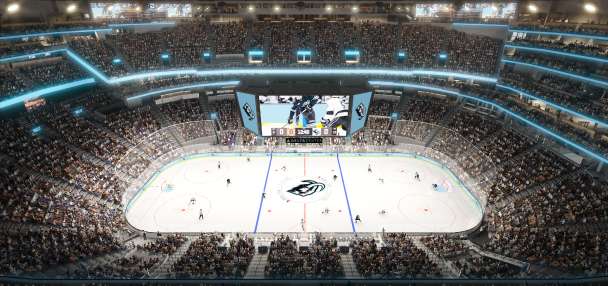 Delta Center's upper bowl to go more vertical to fix sightlines, make it even louder