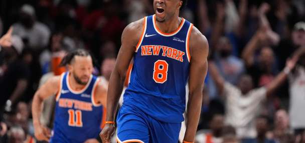 Knicks' OG Anunoby is out for Game 3 against 76ers with a hamstring strain, is listed as day to day