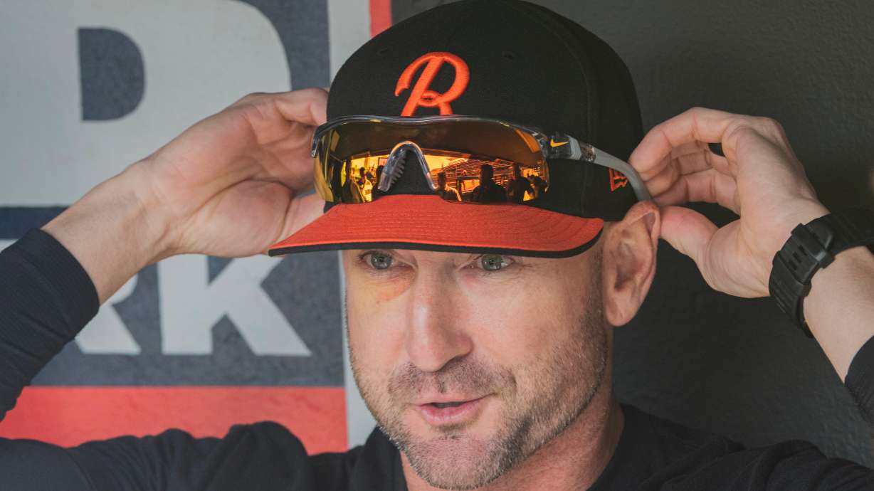 Baltimore Orioles manager Craig Albernaz speaks with reporters before a baseball game against the Cleveland Guardians, Friday, April 17, 2026, in Cleveland.