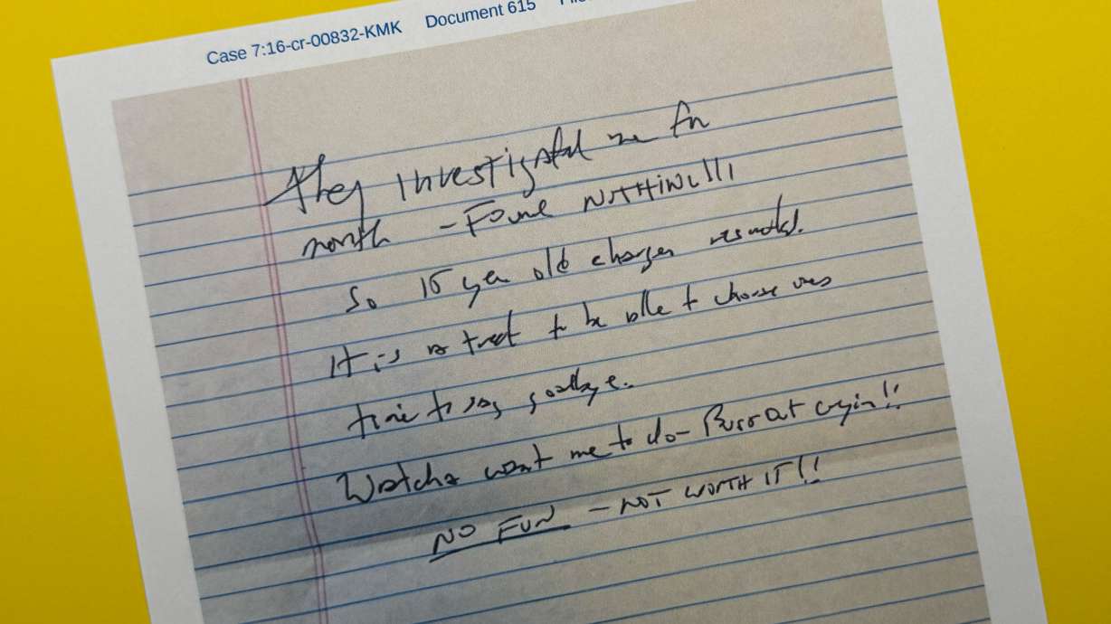 Handwriting on newly released note matches one found after Epstein's ...