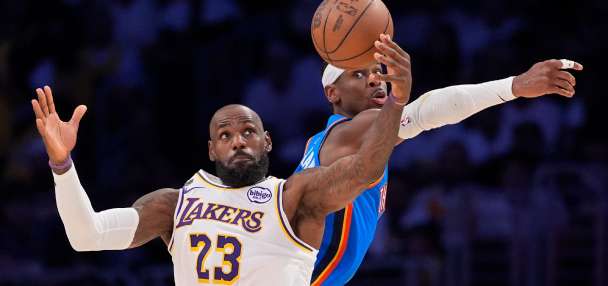 Thunder charge past Lakers 131-108 in Game 3 for another blowout in the champs' 7-0 playoff run