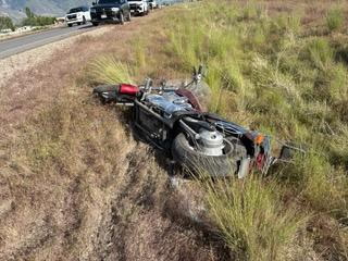A motorcyclist was critically injured Sunday in a crash on the West Davis Corridor in Kaysville.