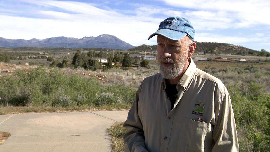 Edge of the Cedars State Park Museum curator Jonathan Till talks about the museum. About 11,800 people visited the park in the last year.
