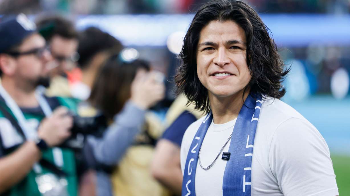 FILE - Mexican actor Cristo Fernandez attends a CONCACAF Nations League final soccer match between Mexico and Panama on March 23, 2025, in Inglewood, Calif.