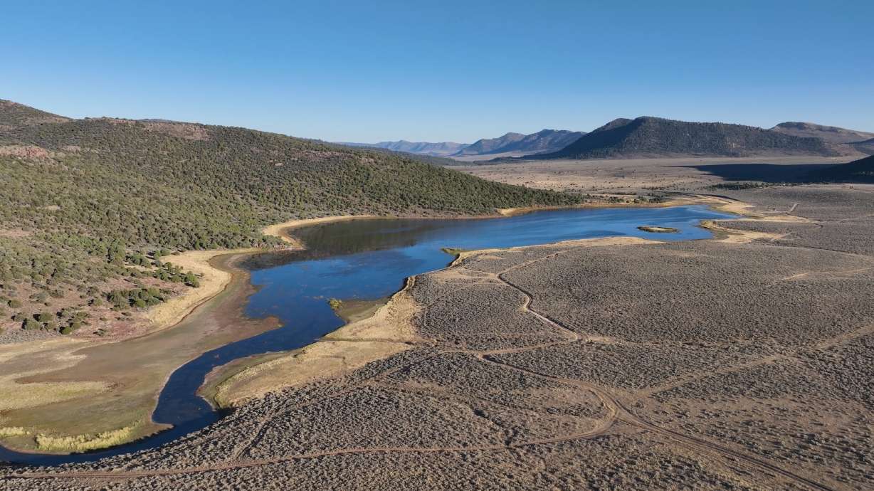 Crouse Reservoir in Uintah County is pictured on Oct. 2, 2024. Utah wildlife officials enacted emergency fishing measures at the reservoir for the second straight year on Monday, along with another reservoir in the state.