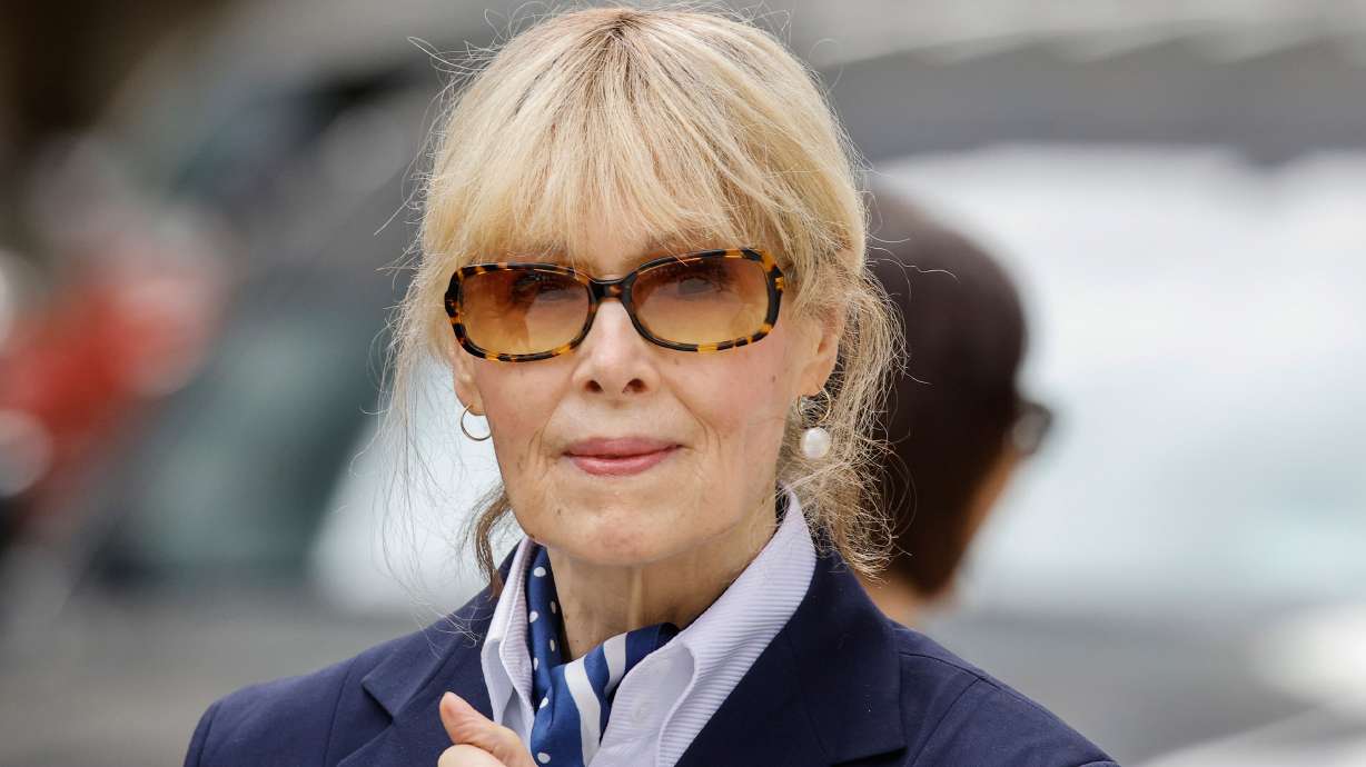 E. Jean Carroll exits the New York Federal Court, Sept. 6, 2024, in New York. An appeals court on Tuesday ruled President Donald Trump won't have to pay Carroll an $83 million defamation award until the Supreme Court reviews the case.