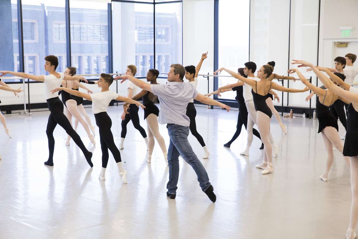 Artistic Director Adam Sklute teaches Ballet West dancers. Sklute announced he will retire next year after his 20th anniversary with the company.