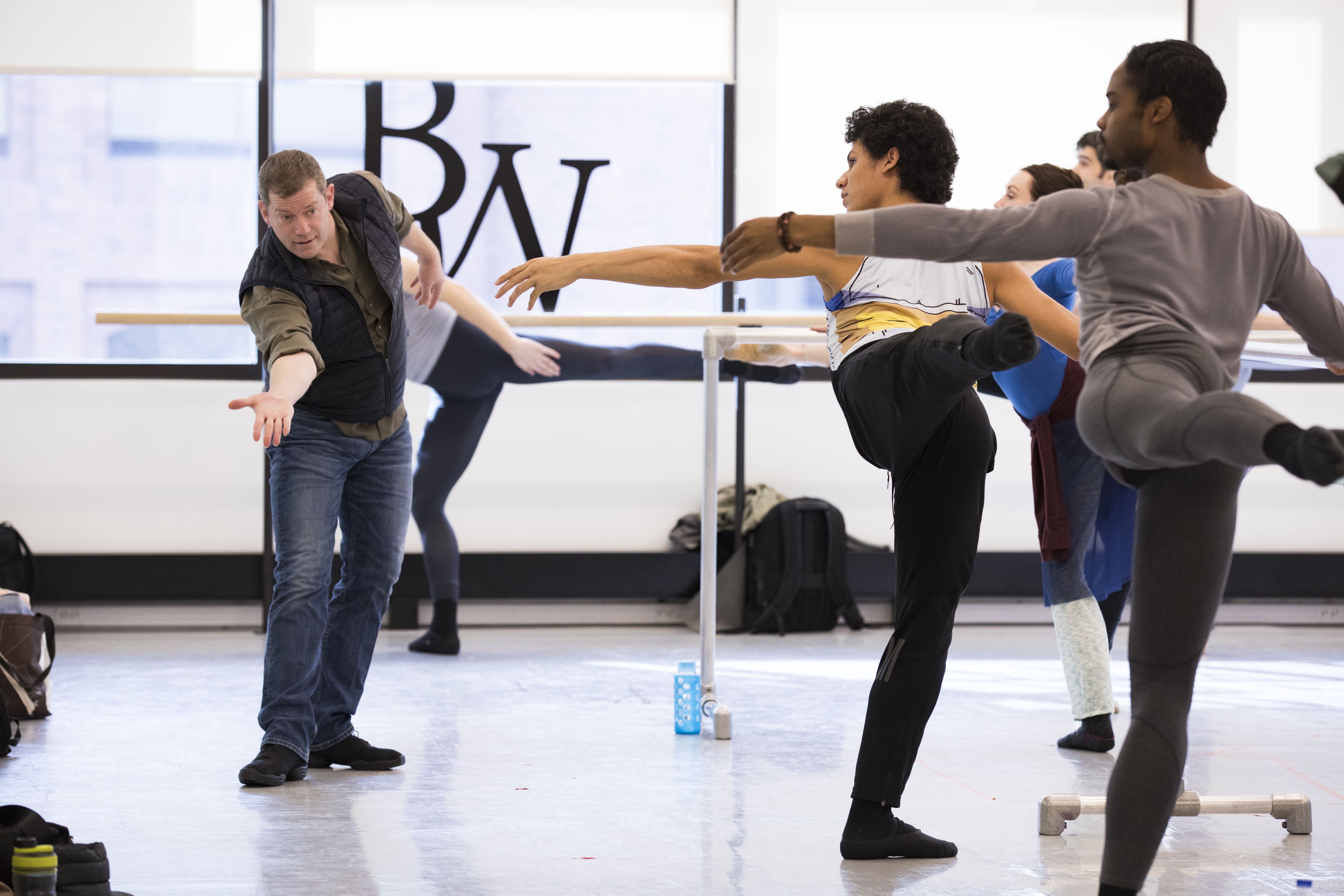 Artistic Director Adam Sklute teaches Ballet West dancers. Sklute announced he will retire next year after his 20th anniversary with the company.