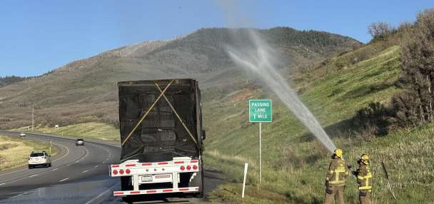 Beehive State firefighters still buzzing after semi with 25M bees breaks down