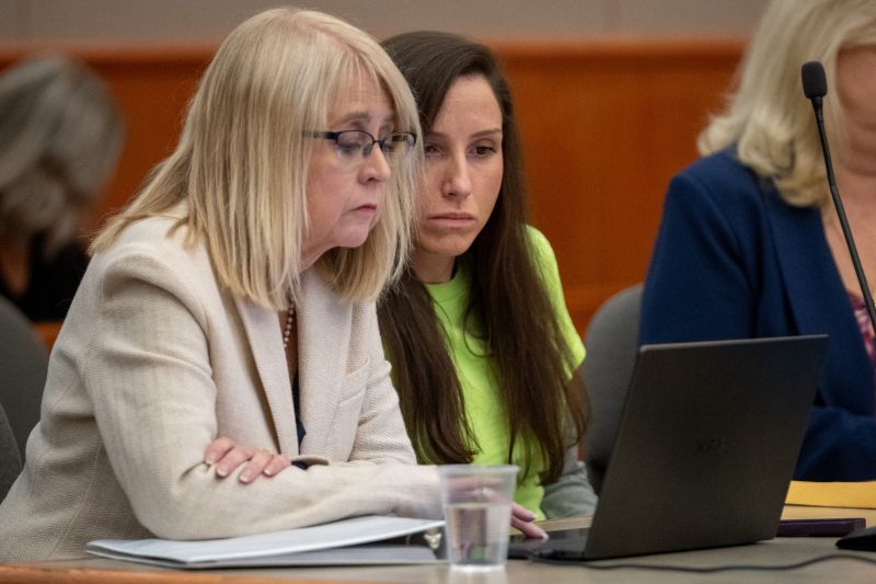 Kouri Richins appears next to her attorney, Wendy Lewis, at a sentencing hearing in Park City on Wednesday. - Trent Nelson