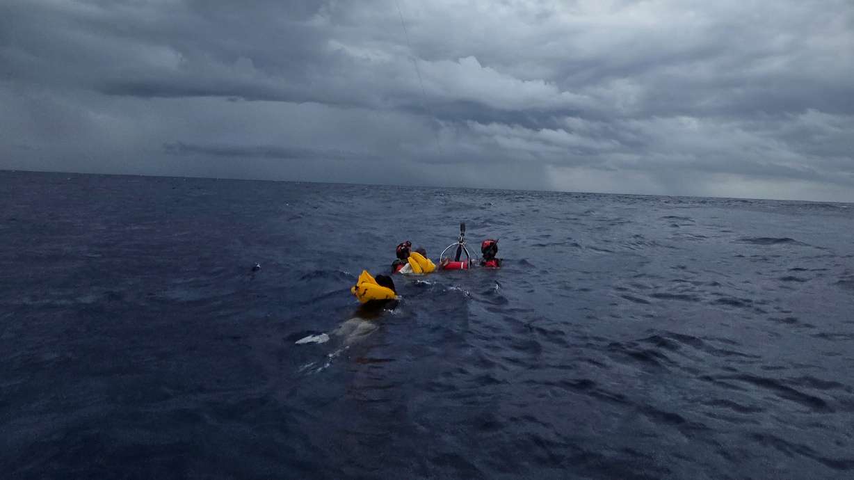 Rescue operations underway for survivors of a downed civilian aircraft off the coast of Melbourne, Fla., Tuesday. The 11 survivors spent nearly five hours in the water before help arrived.