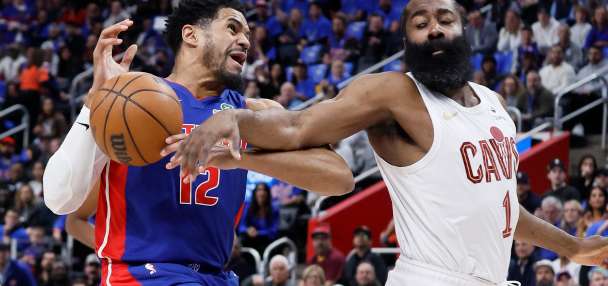 James Harden scores 30 and Cavaliers rally past Pistons 117-113 in OT for 3-2 series lead