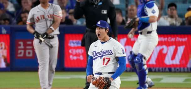 Ohtani throws 7 scoreless innings as Dodgers beat Giants 4-0 to end 4-game losing streak