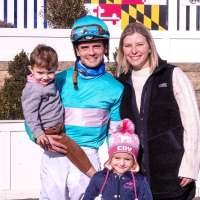 Brittany Russell, with husband Sheldon riding, could make Preakness history with Taj Mahal