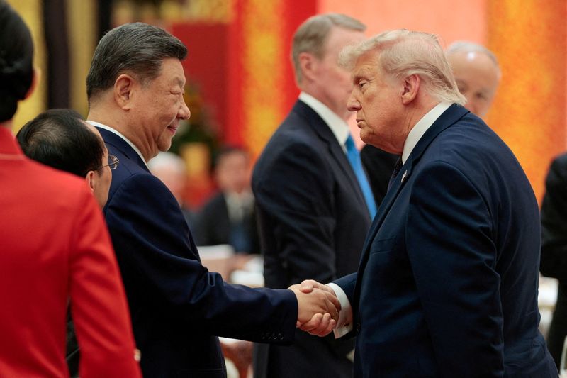 Trump and Xi set for second day of talks after Taiwan warning