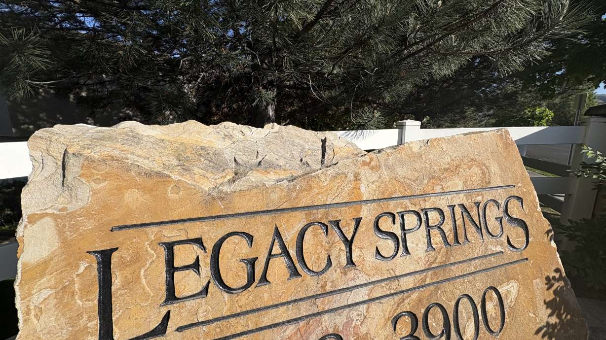 A child fell from a third-story window at the Legacy Springs Apartment complex in Riverton on Thursday.