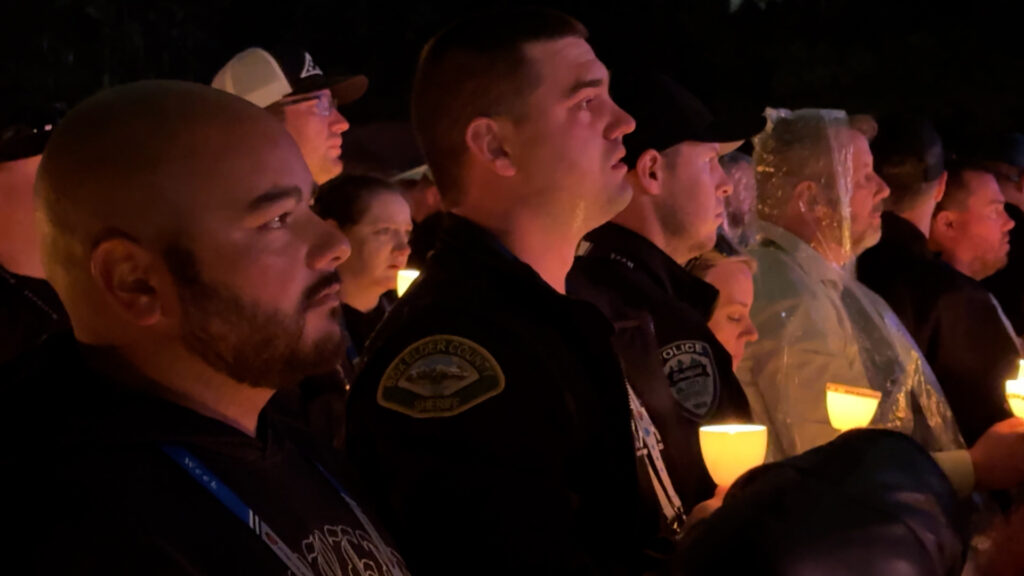 Families, colleagues honor fallen Tremonton-Garland officers during Police Week Candlelight Vigil
