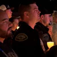Families, colleagues honor fallen Tremonton-Garland officers during Police Week Candlelight Vigil
