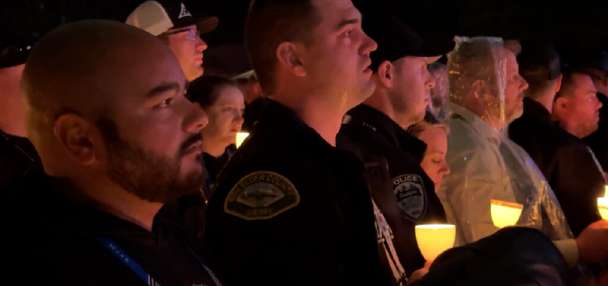 Families, colleagues honor fallen Tremonton-Garland officers during Police Week Candlelight Vigil