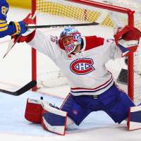 Canadiens goalie Dobes delivers on coach's faith by rebounding from tough start in win over Sabres
