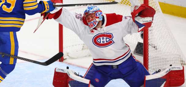 Canadiens goalie Dobes delivers on coach's faith by rebounding from tough start in win over Sabres