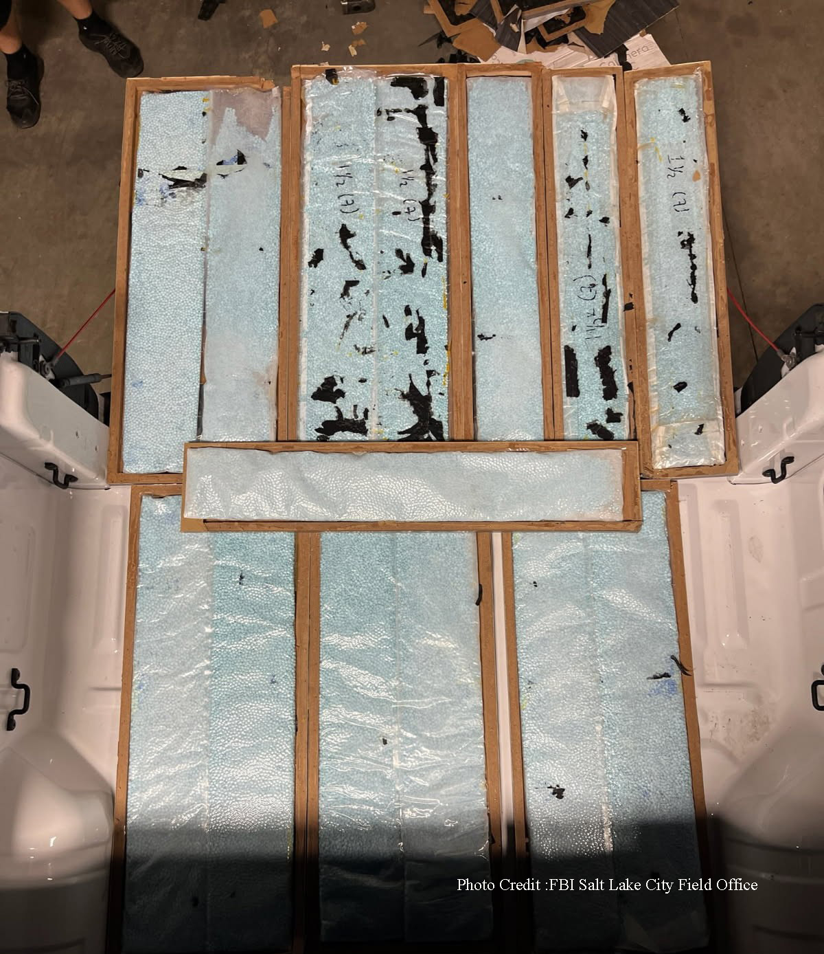 Thousands of fentanyl pills hidden within wooden furniture panels at Crisantos Javier Sotelo Valencia's residence in West Valley City were seized by the FBI.