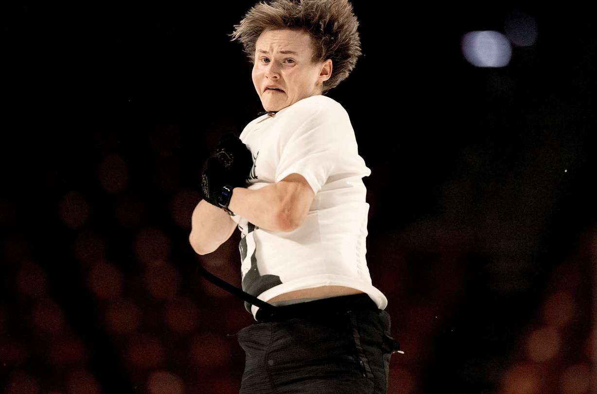 American figure skater Ilia Malinin practices a quadruple Axel for Stifel Stars on Ice at the Maverik Center in West Valley on Thursday. Utah will serve as host of the U.S. Figure Skating Championships for the first time since 1999, with championship-level competition taking place Jan. 5-10, 2027, at the Maverik Center, the site of the 2002 Olympic Winter Games and the upcoming 2034 Olympic Winter Games.