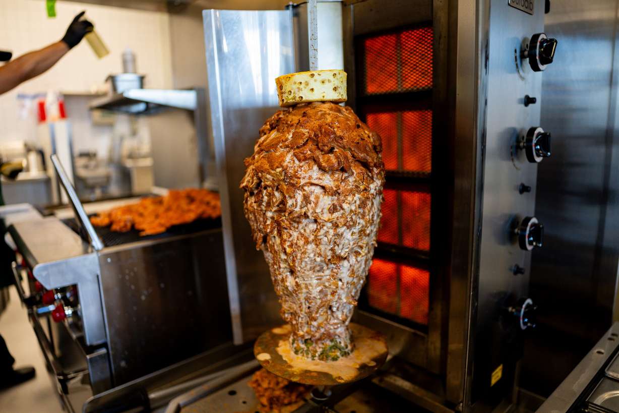 Pork on the wheel at Taco Culture in American Fork on May 8.