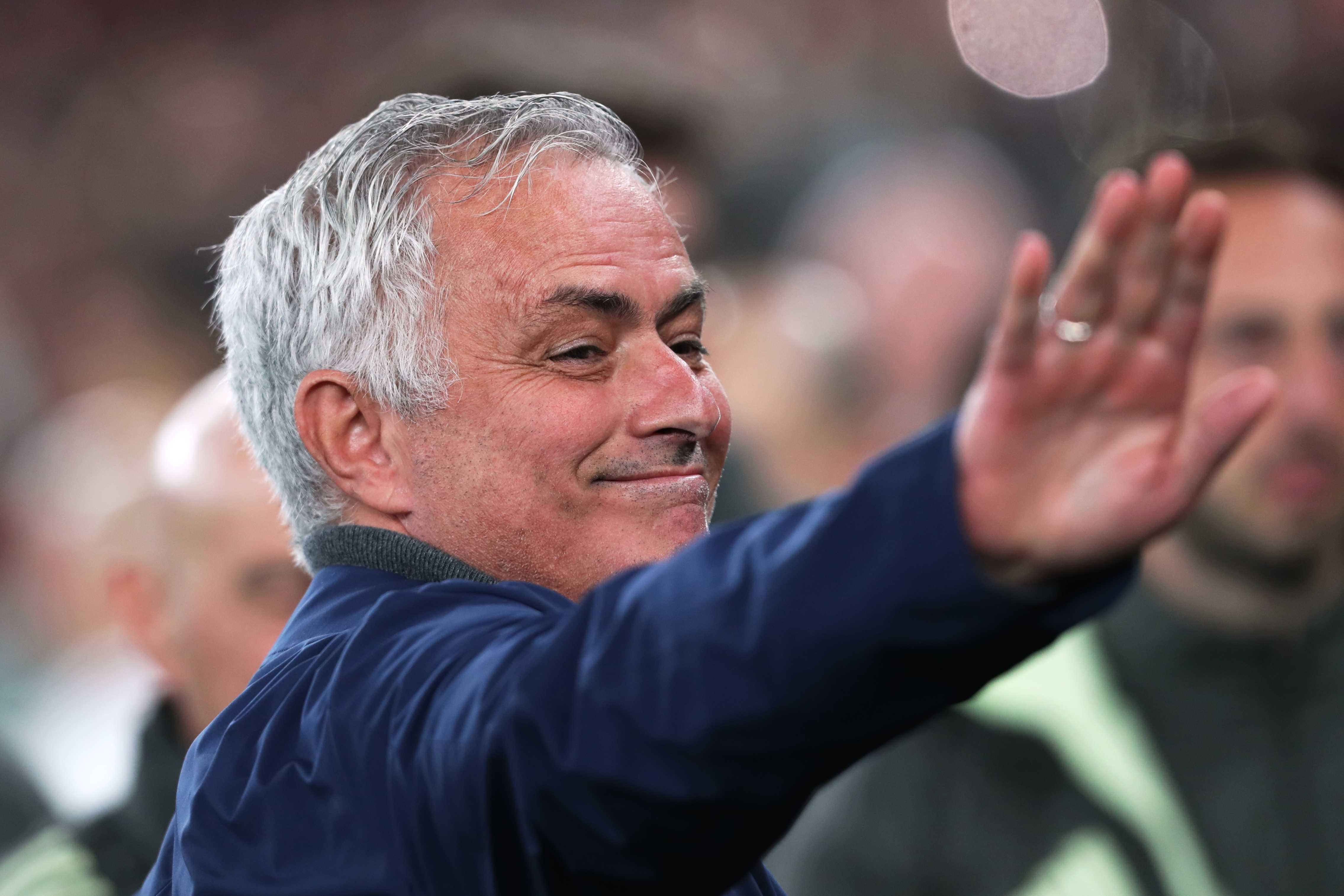 FILE -Benfica's head coach José Mourinho arrives for a Champions League opening phase soccer match between SL Benfica and Real Madrid in Lisbon, Portugal, Tuesday, Feb. 17, 2026. 
