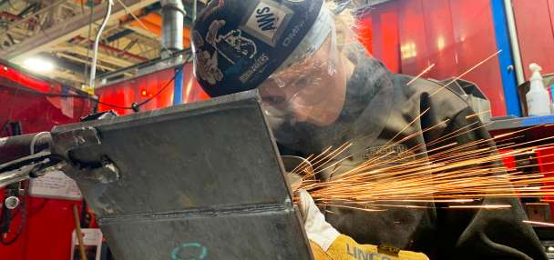 Community college student from Michigan to be 1st woman to represent US at world welding competition