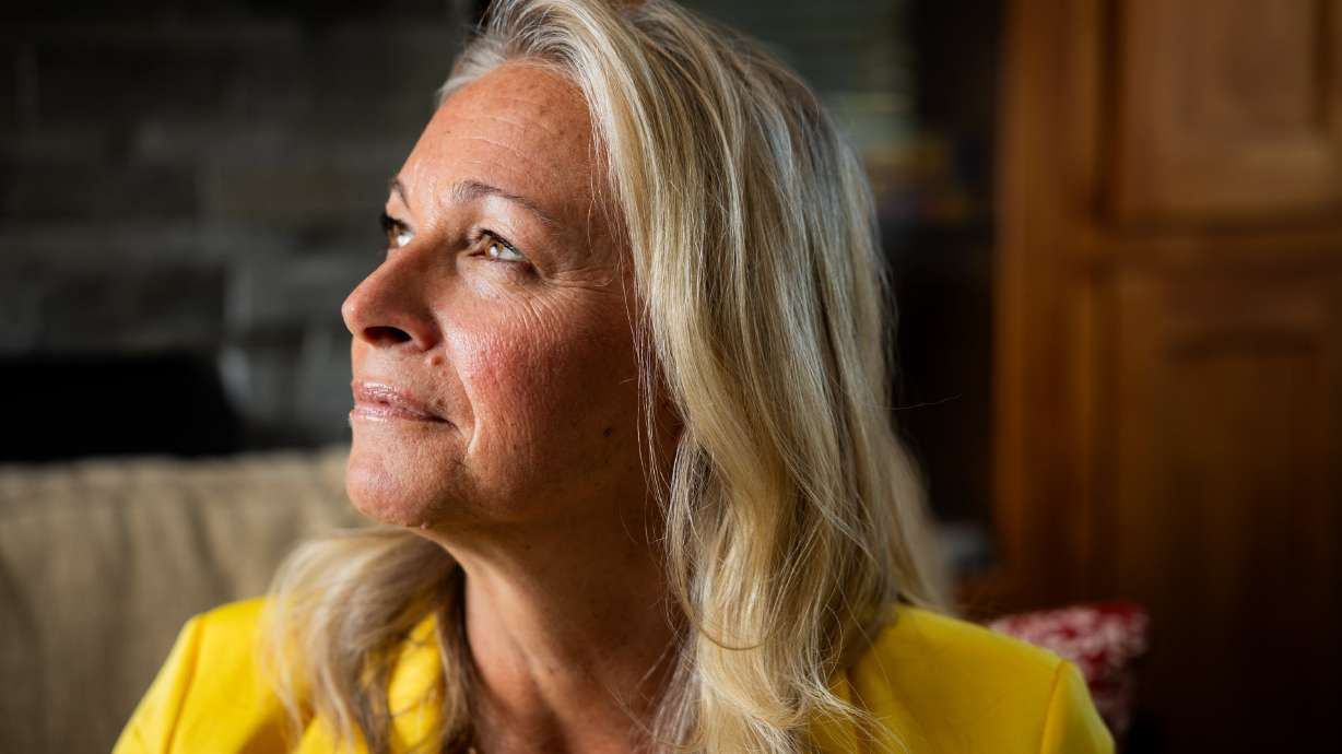 Tonia Tewell, founder and director of Holding Out HELP, a nonprofit that helps people fleeing polygamy with housing, food, clothing and education, poses at Holding Out HELP's office in Draper on May 6.
