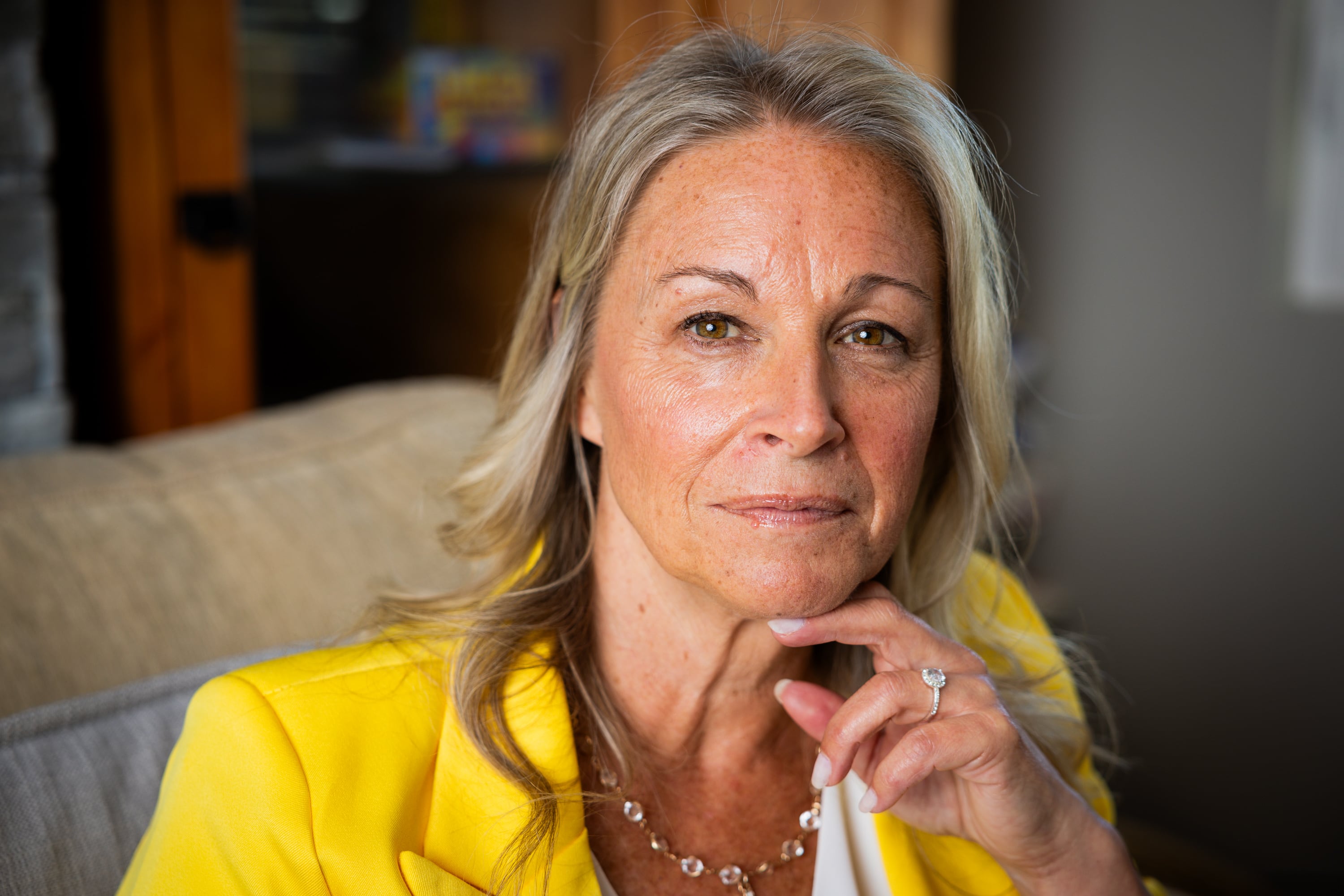 Tonia Tewell, founder and director of Holding Out HELP, a nonprofit that helps people fleeing polygamy with housing, food, clothing and education, poses at Holding Out HELP's office in Draper on May 6.