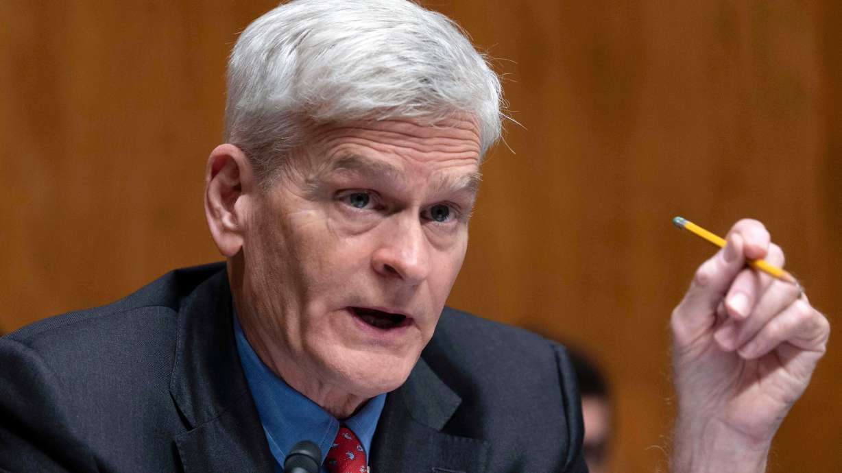 Sen. Bill Cassidy, R-La., speaks during a hearing in Washington, Sept. 17, 2025, to review recent events at the Centers for Disease Control and Prevention and their implications for children's health.