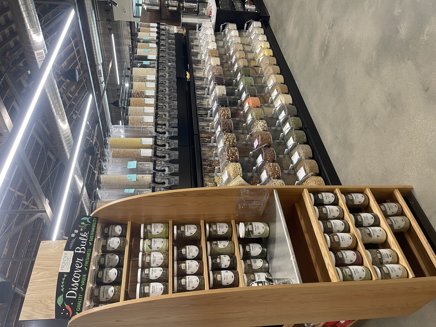 A segment of the bulk selection at Wasatch Food Co-Op is pictured. The culmination of work that spanned the better part of the last two decades is set to be realized when the Wasatch Food Co-Op opens its doors on Wednesday.