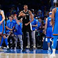 Wembanyama has 41 points, 24 rebounds and Spurs top Thunder 122-115 in 2OT to open West finals