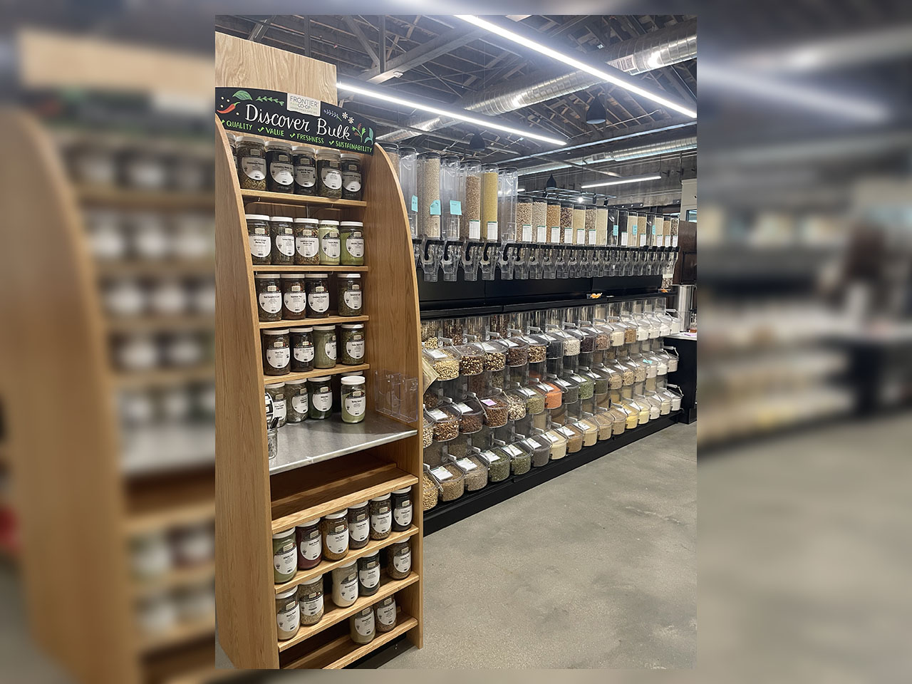 A segment of the bulk selection at Wasatch Food Co-Op is pictured. The culmination of work that spanned the better part of the last two decades is set to be realized when the Wasatch Food Co-Op opens its doors on Wednesday.