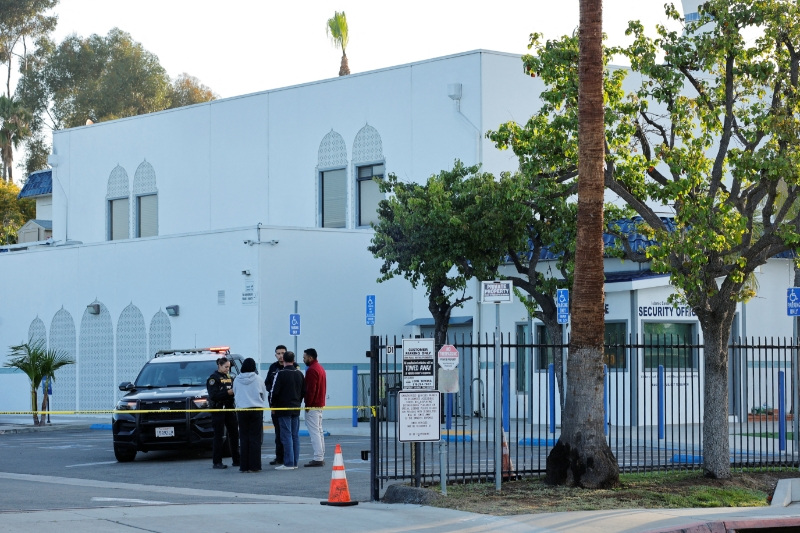 'Anti-Islamic writings' found in car of California mosque shooting suspects, official says