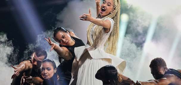 A singer from Utah just represented France in Eurovision. See how she did