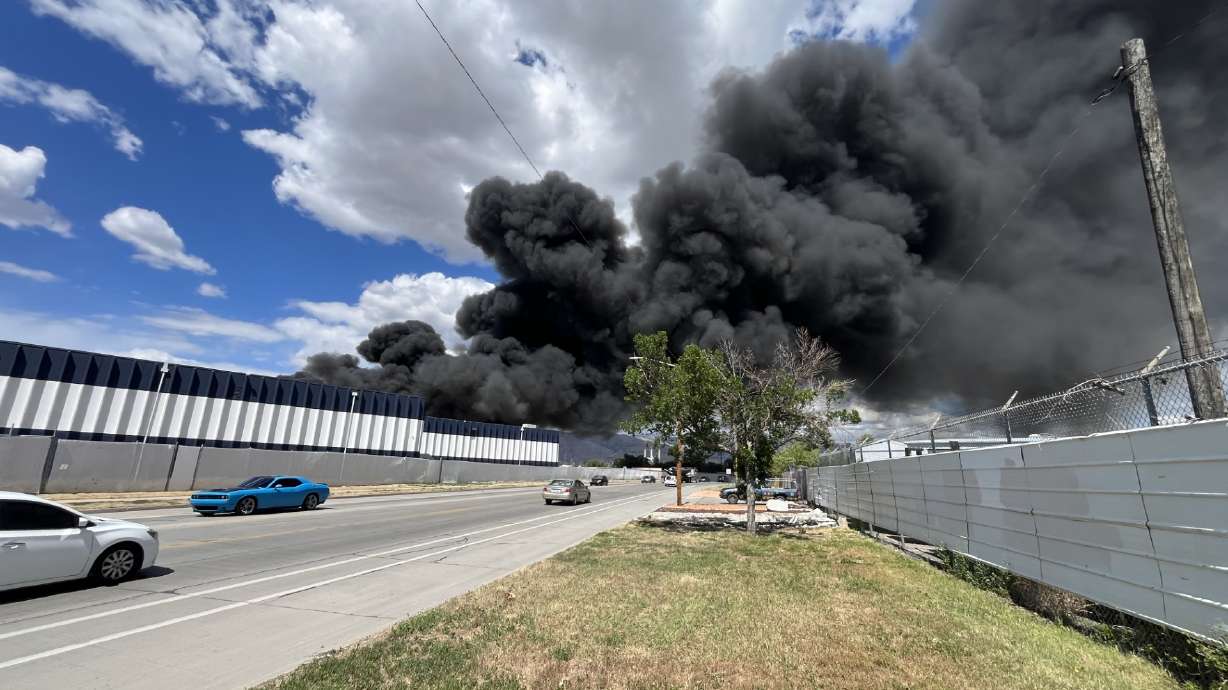 Salt Lake City firefighters are responding to a structure fire near 350 S. Orange Street in Salt Lake City on Tuesday.