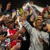 British PM Starmer congratulates Arsenal as title celebrations go deep into the night
