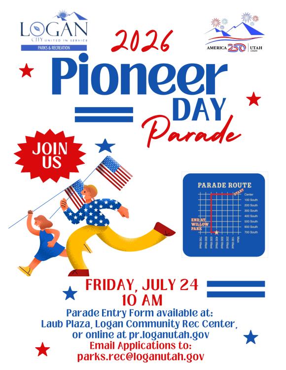 2026 Pioneer Day Celebration in Logan